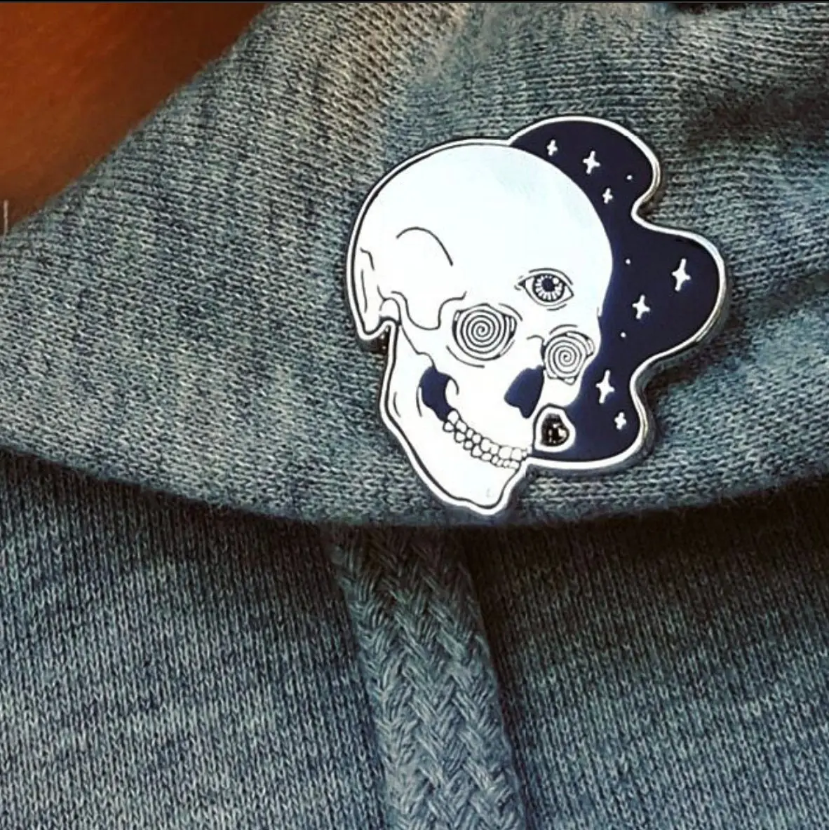 Mystical Third Eye Skull Enamel Pin